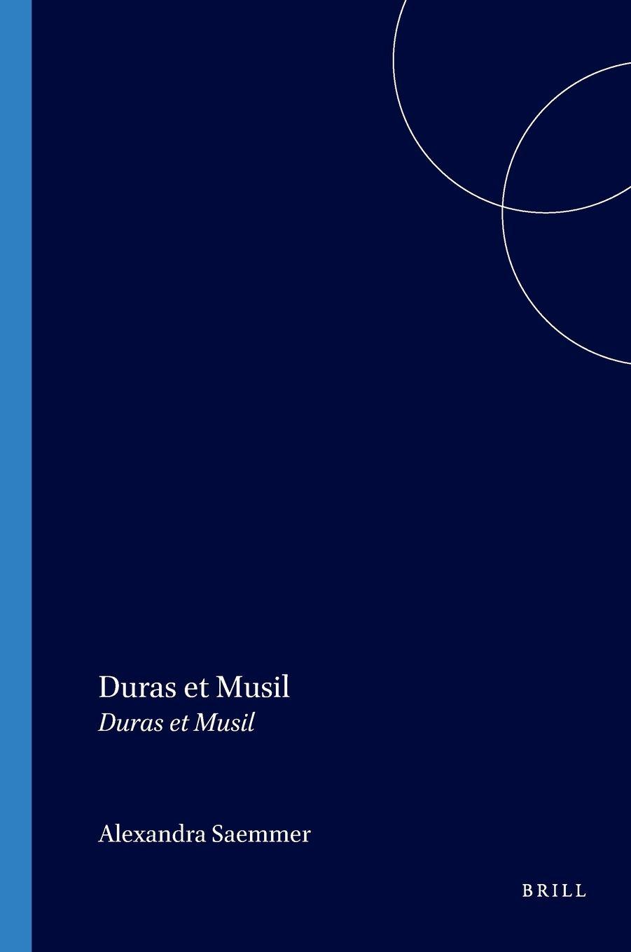 Vorderes Coverbild Duras et Musil