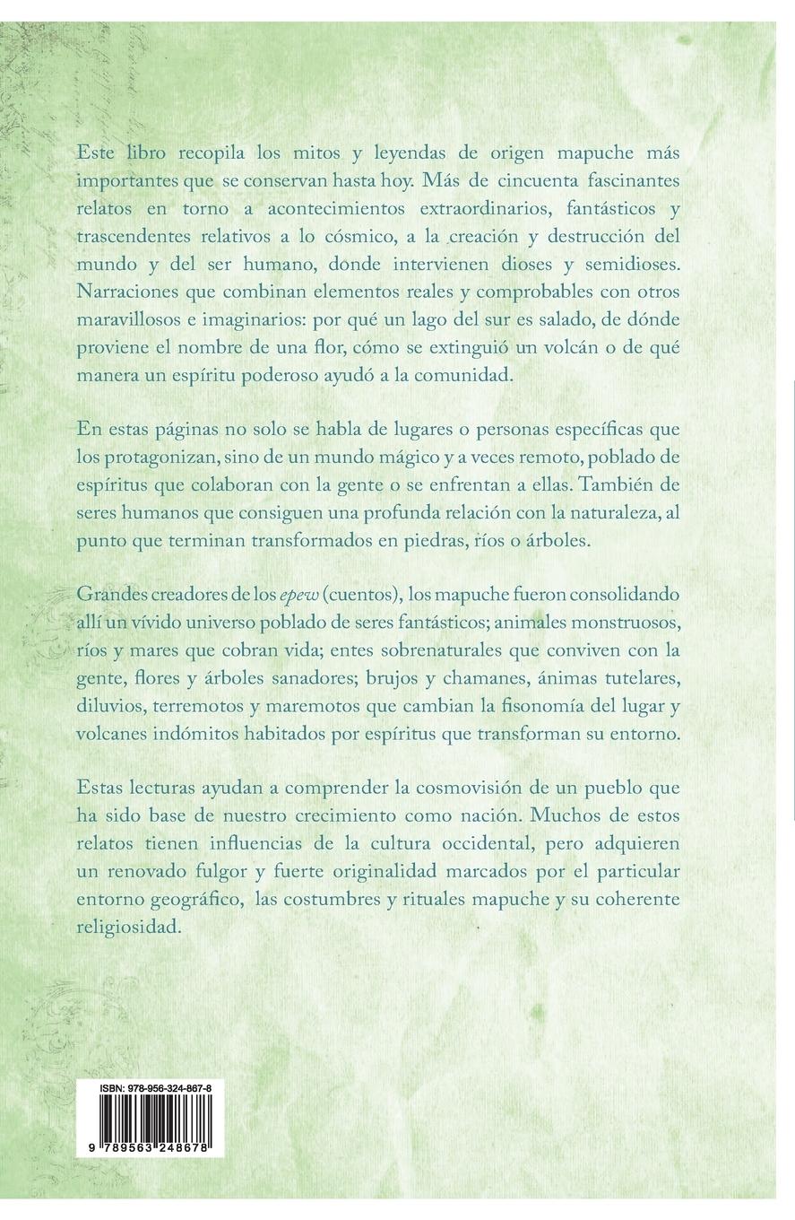 Rückseitencover Mitos y leyendas del Pueblo Mapuche