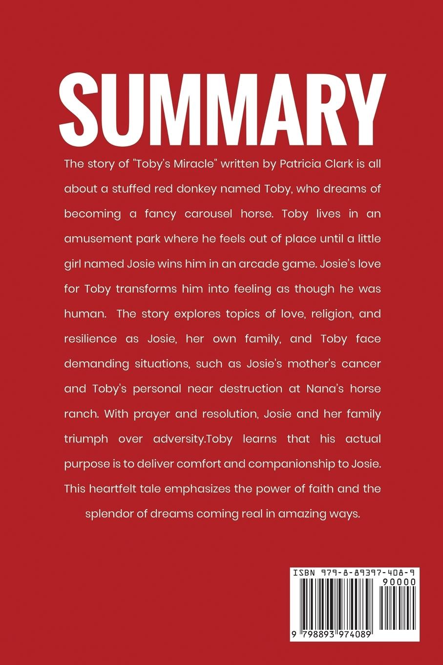 Rückseitencover Toby's Miracle