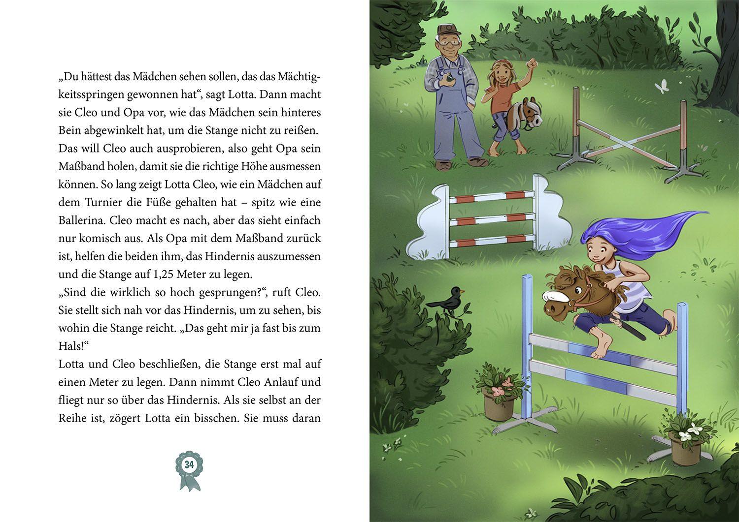 Beispielinhalt (Bild) Die Hobby-Horsing-Kids, 2, Sommer, Sonne, Pferdeglück