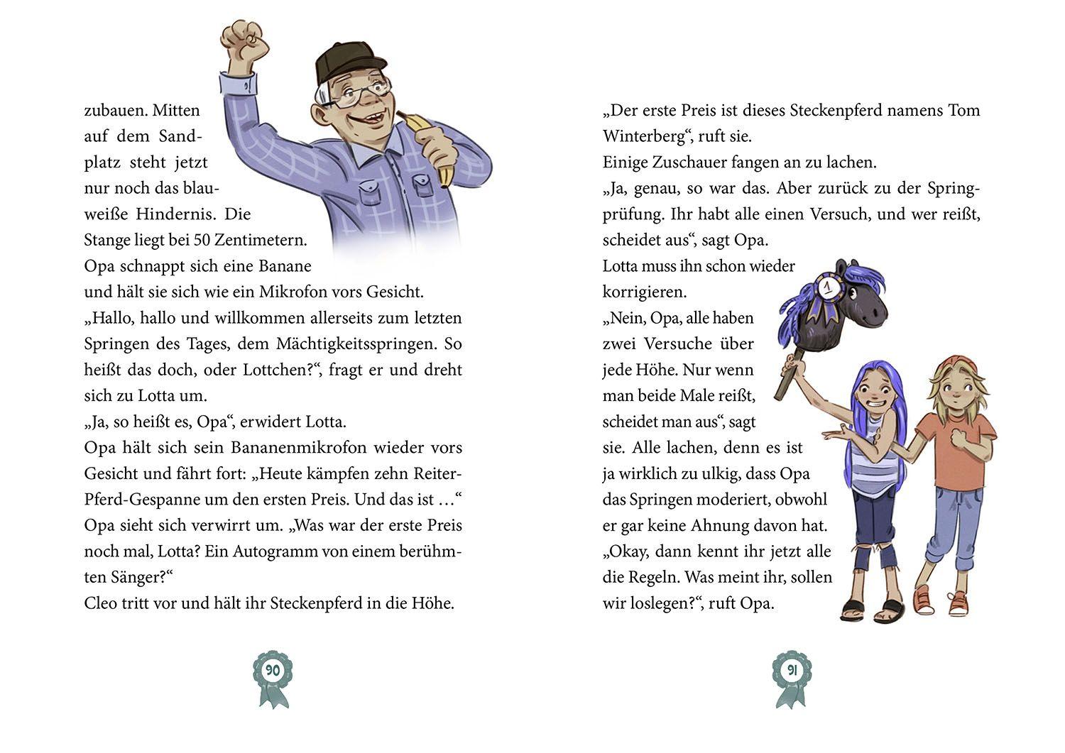 Beispielinhalt (Bild) Die Hobby-Horsing-Kids, 2, Sommer, Sonne, Pferdeglück