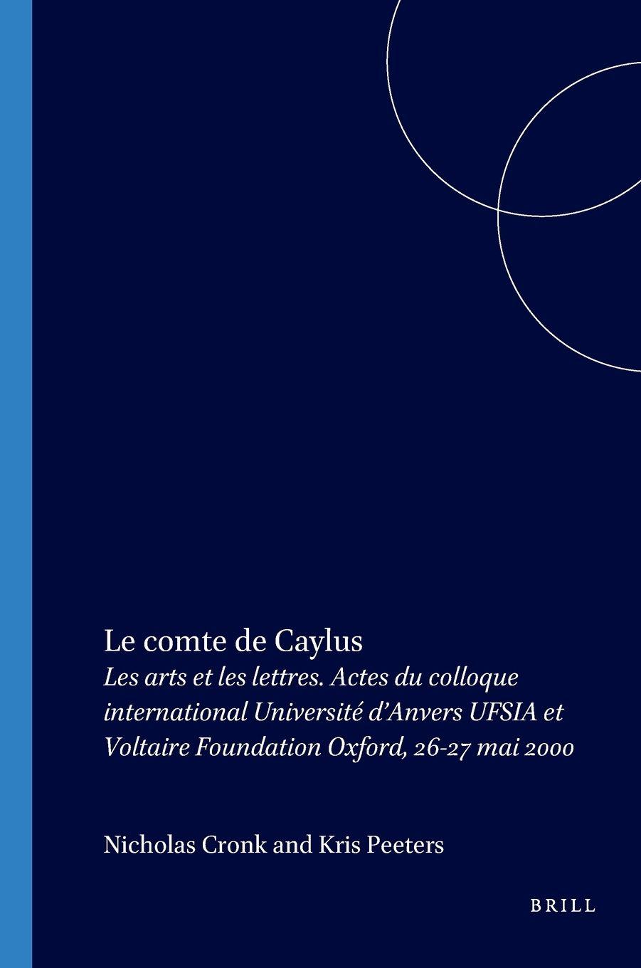 Vorderes Coverbild Le comte de Caylus