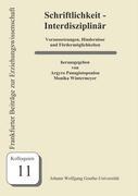 Vorderes Coverbild Schriftlichkeit - Interdisziplinär