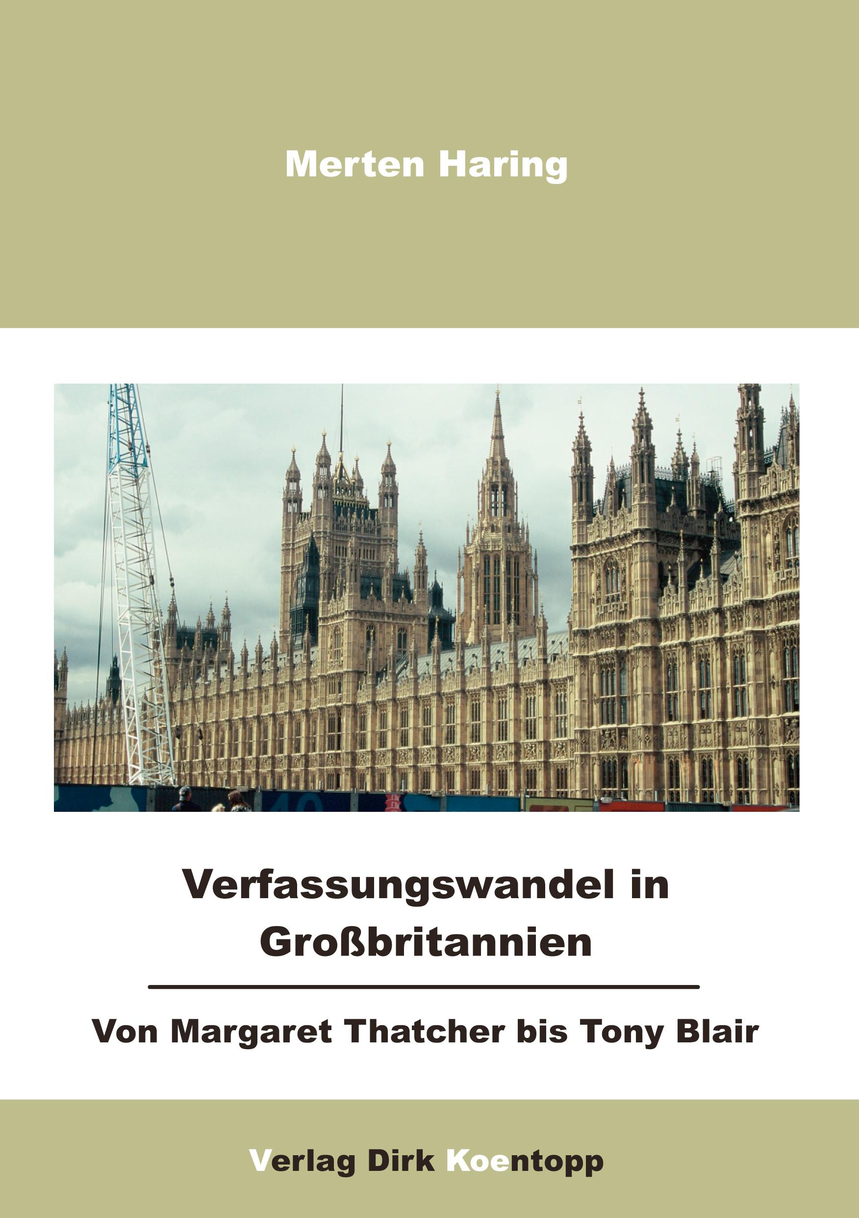 Vorderes Coverbild Verfassungswandel in Großbritannien