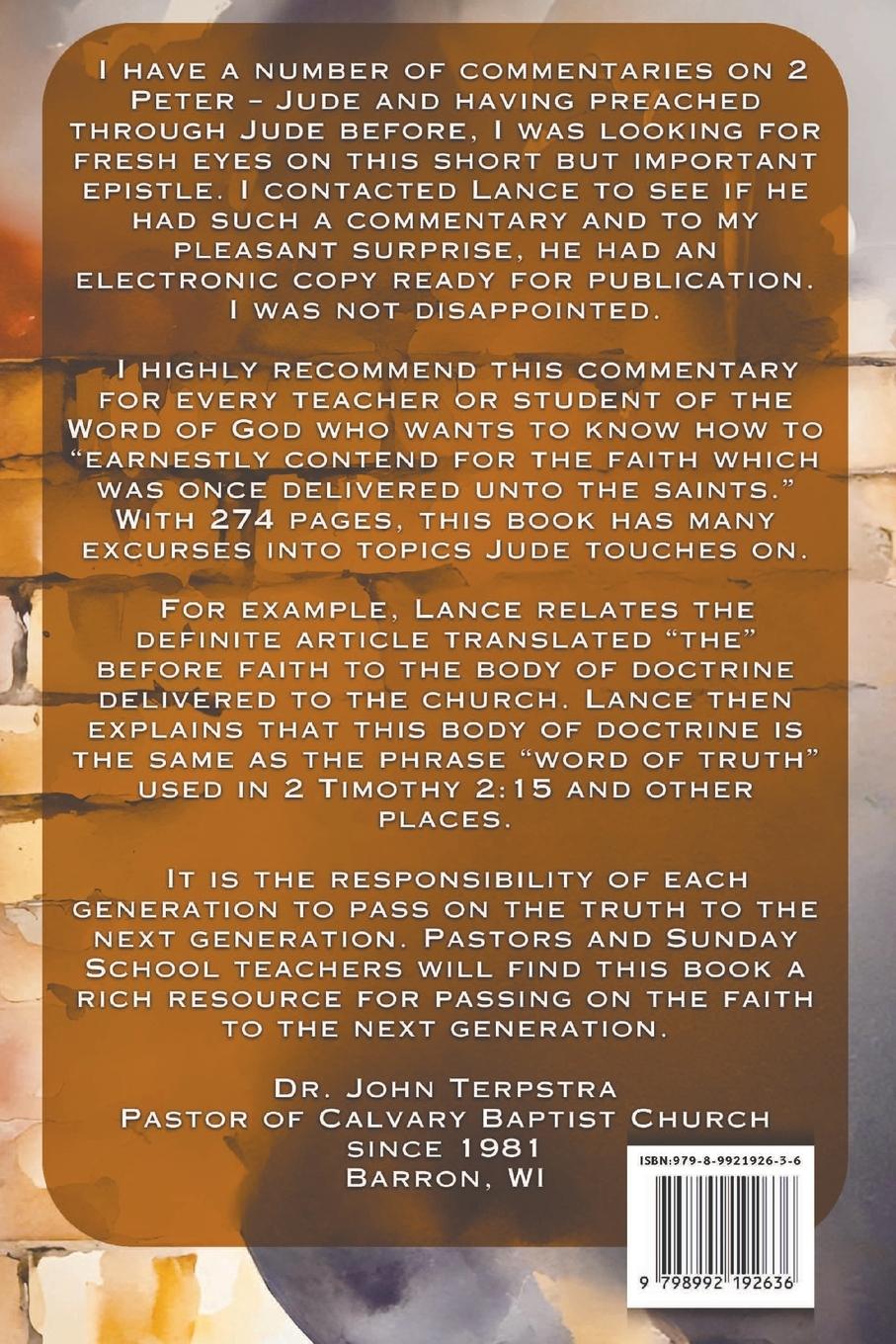 Rückseitencover Contending for the Faith