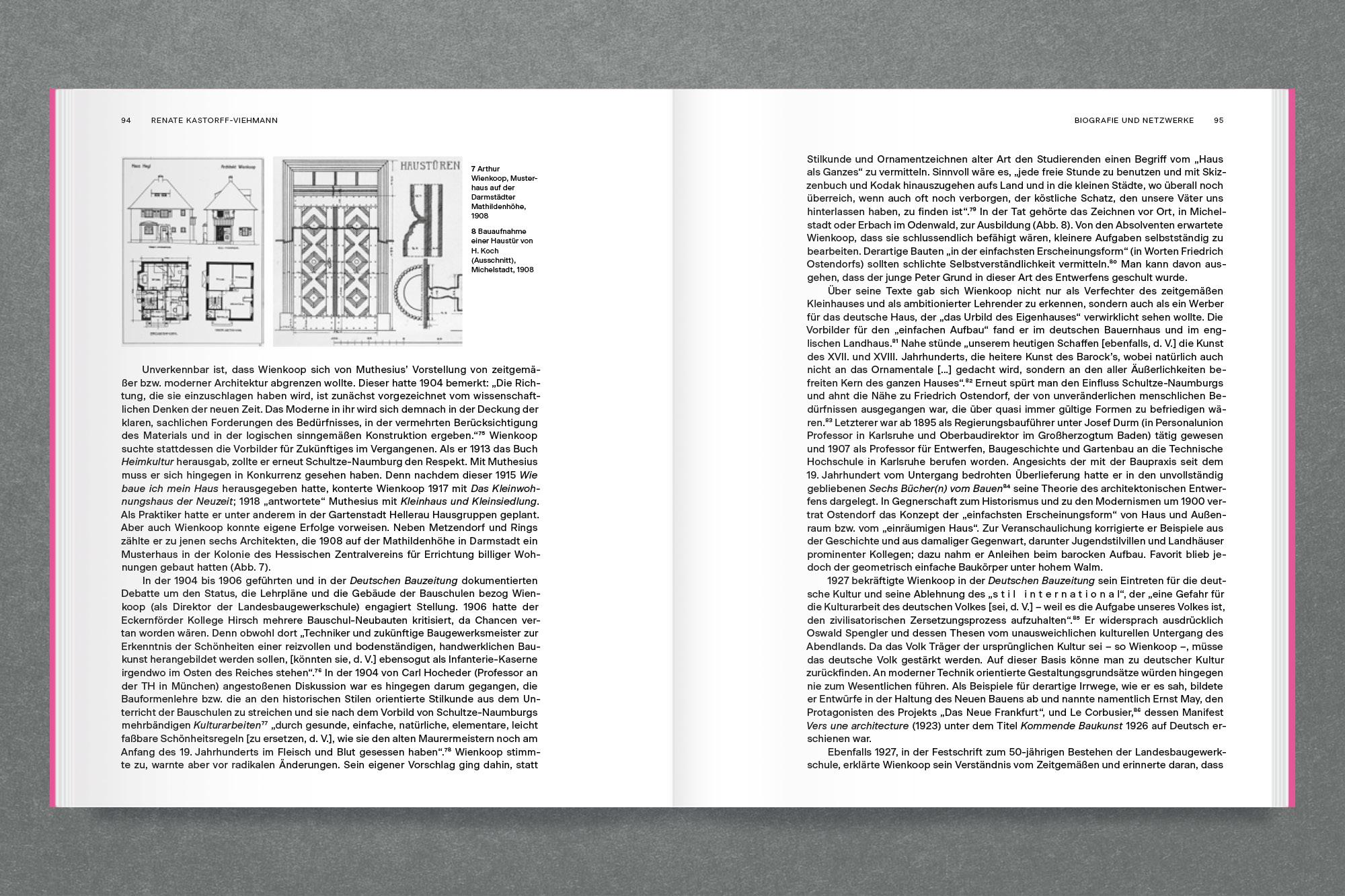 Beispielinhalt (Bild) Der Architekt Peter Grund und die Tradition in der Moderne