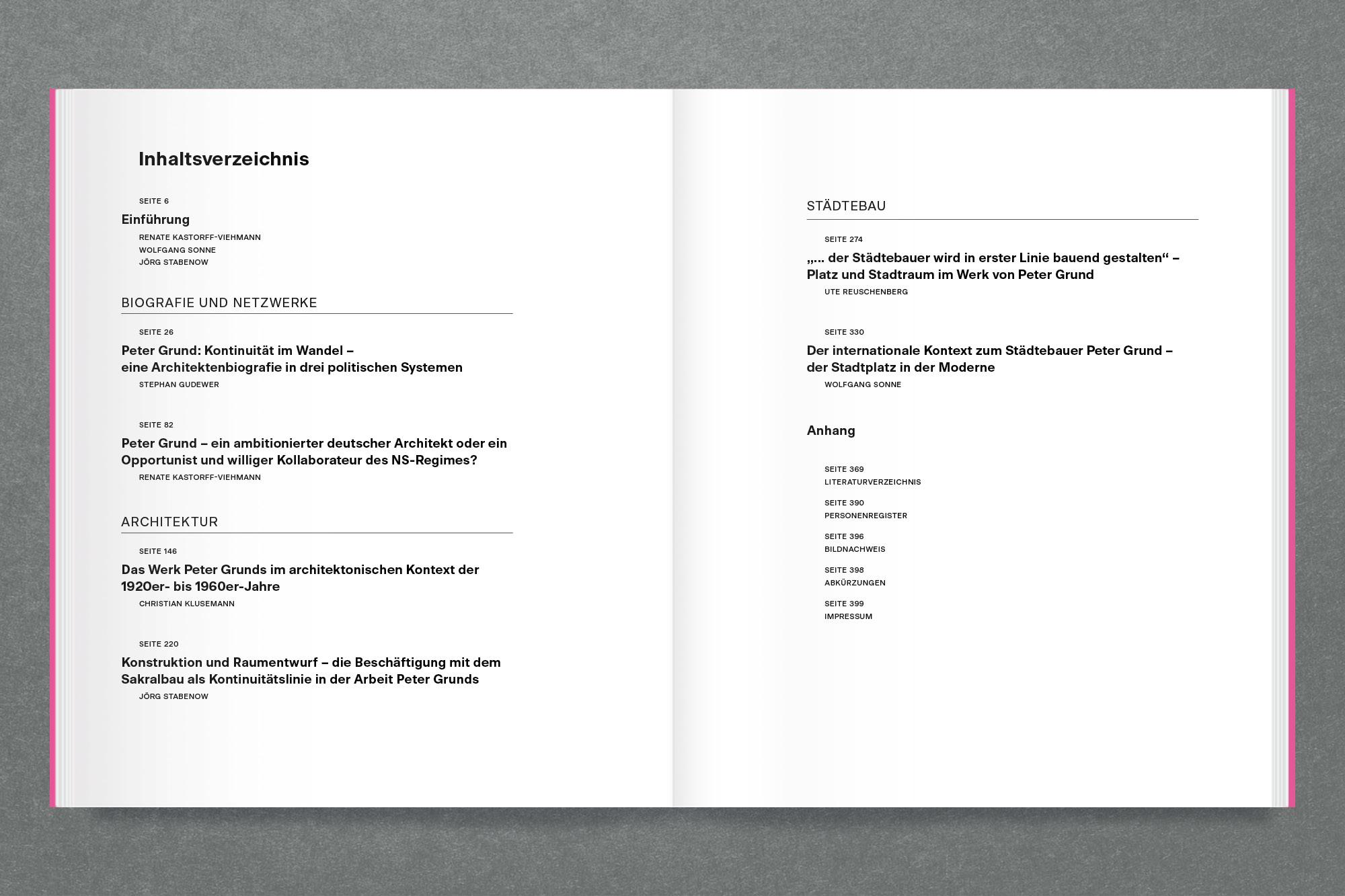 Beispielinhalt (Bild) Der Architekt Peter Grund und die Tradition in der Moderne