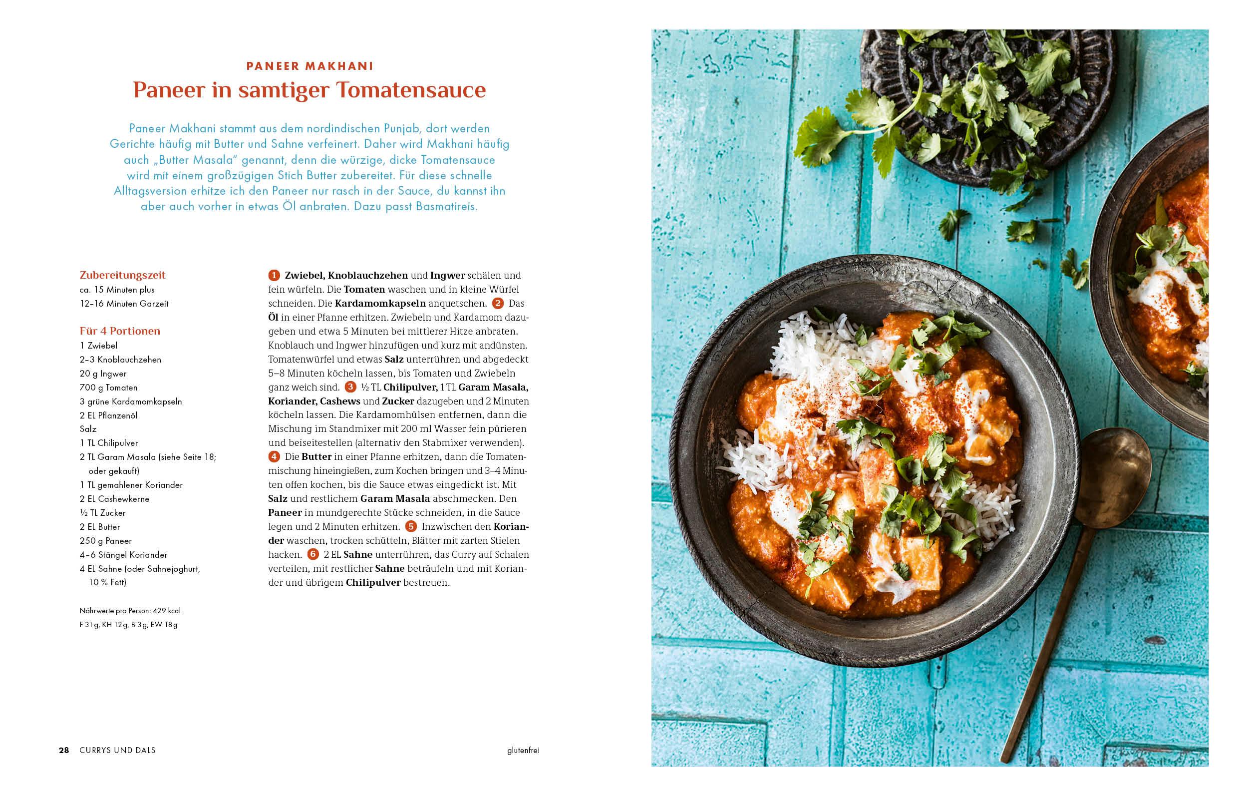 Beispielinhalt (Bild) Deftig vegetarisch - Indien