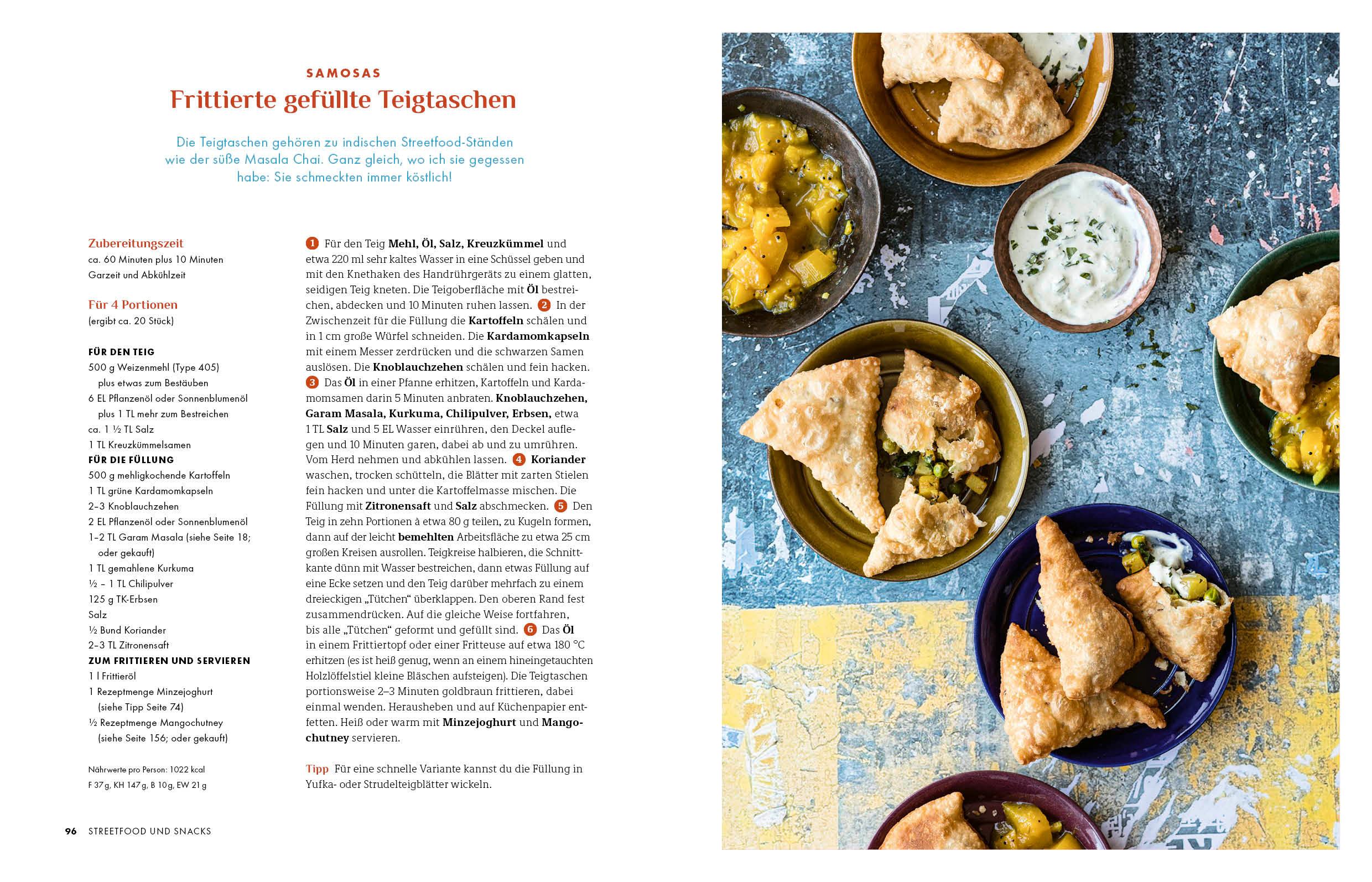 Beispielinhalt (Bild) Deftig vegetarisch - Indien