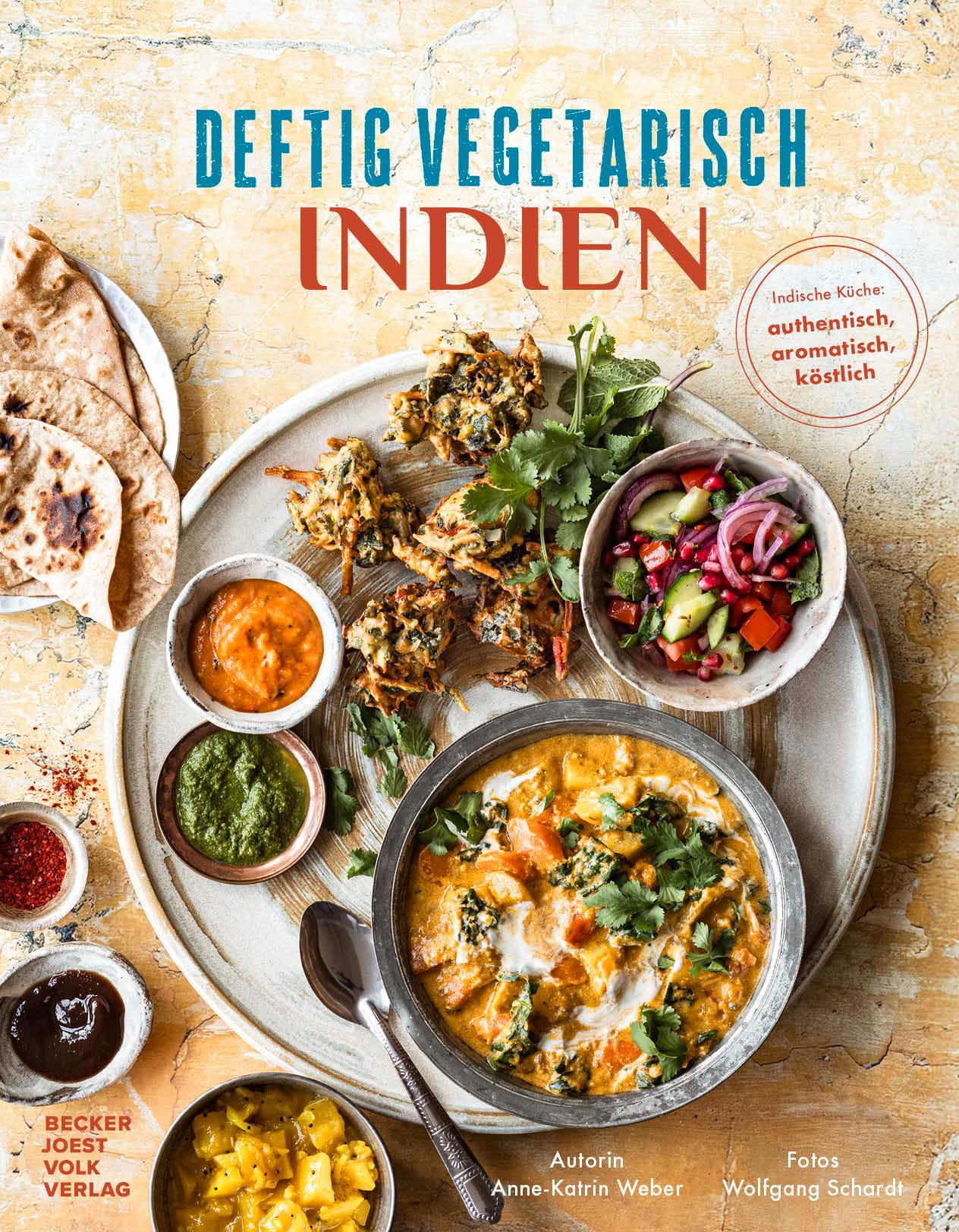 Vorderes Coverbild Deftig vegetarisch - Indien