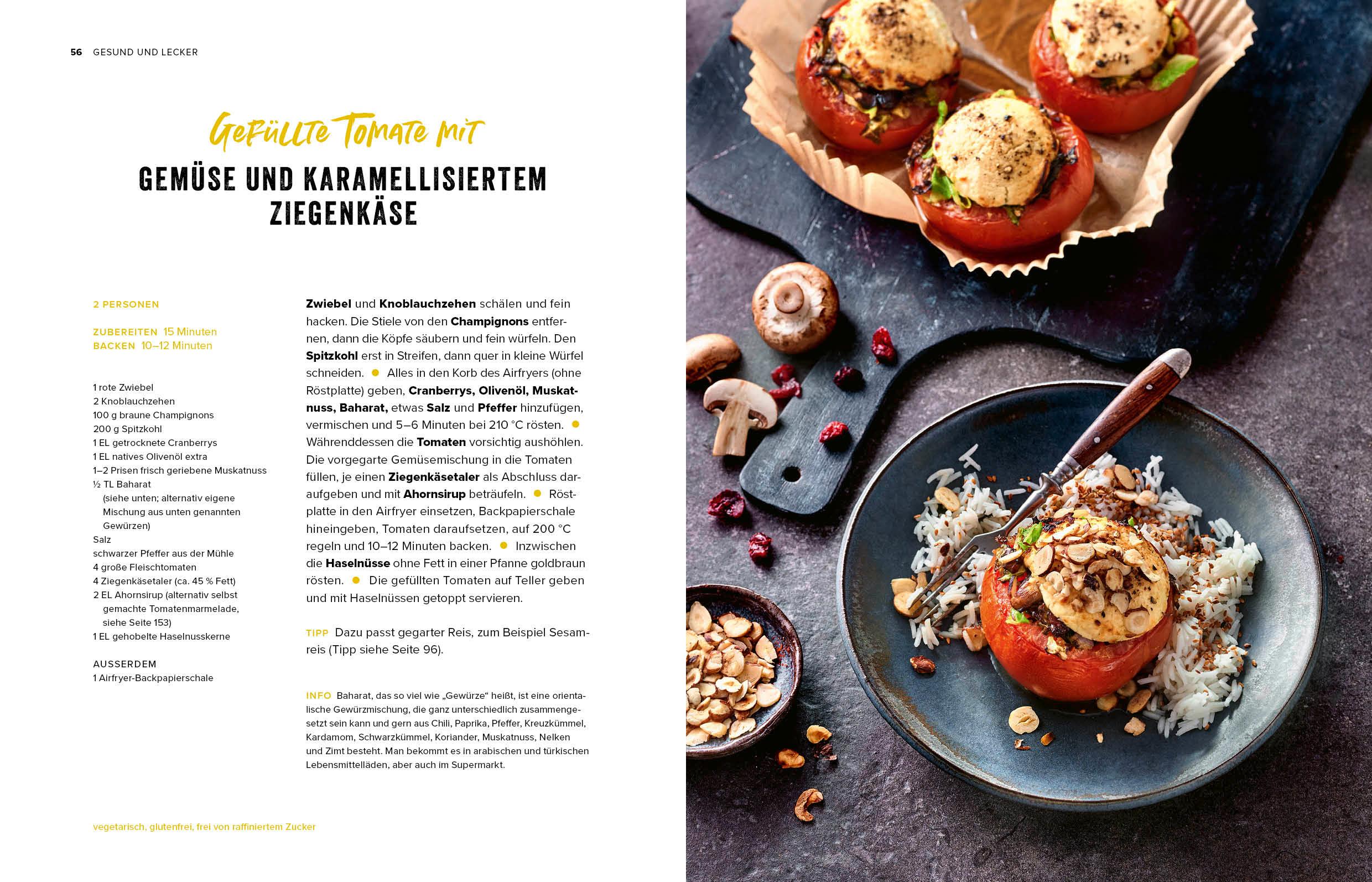 Beispielinhalt (Bild) Airfryer-Blitzrezepte