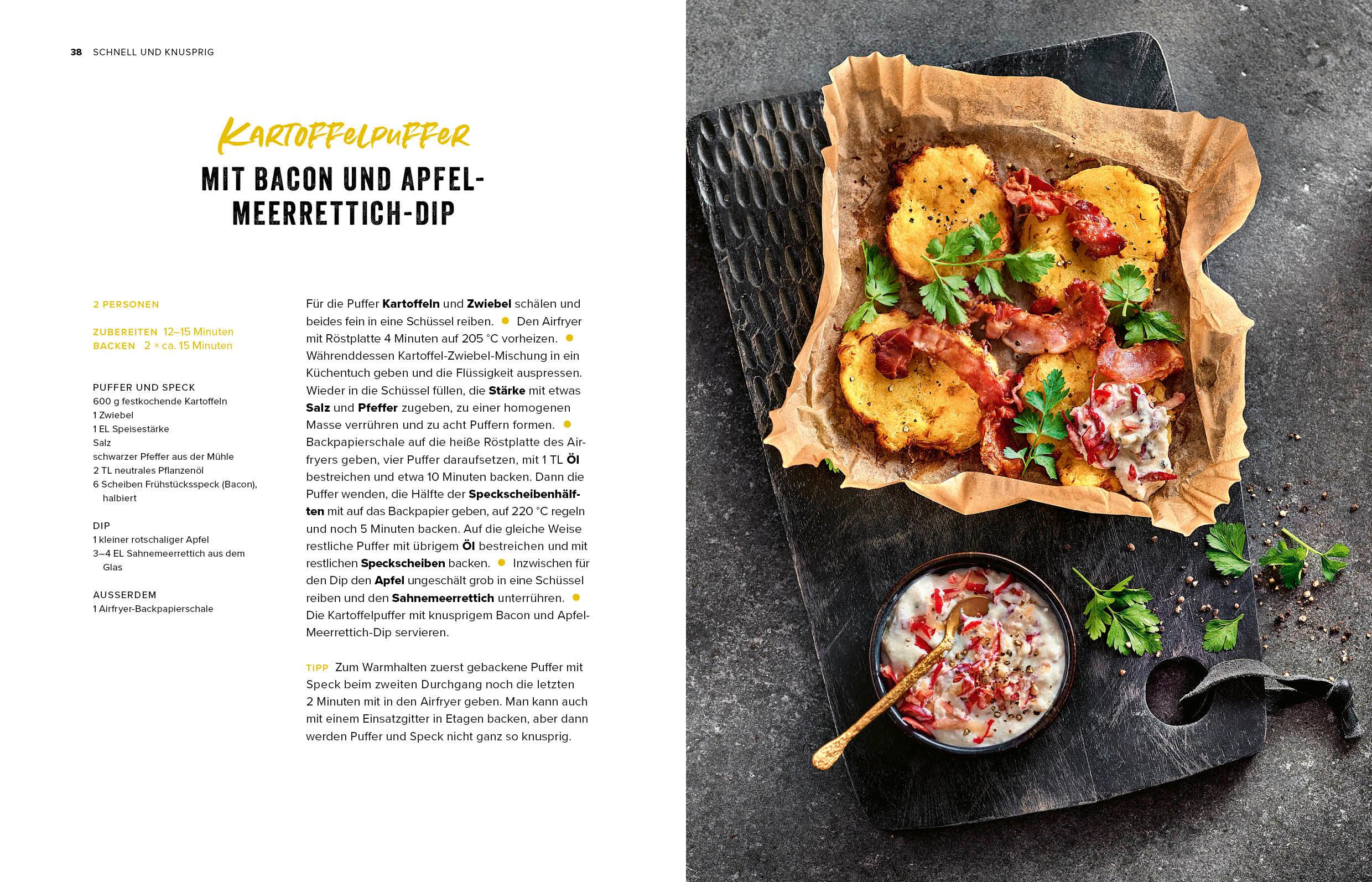 Beispielinhalt (Bild) Airfryer-Blitzrezepte