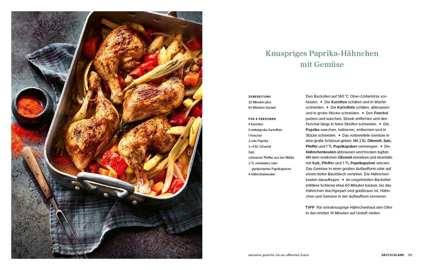 Beispielinhalt (Bild) Patricia Kelly´s Family-Kochbuch