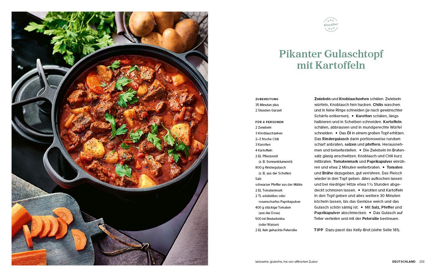 Beispielinhalt (Bild) Patricia Kelly´s Family-Kochbuch