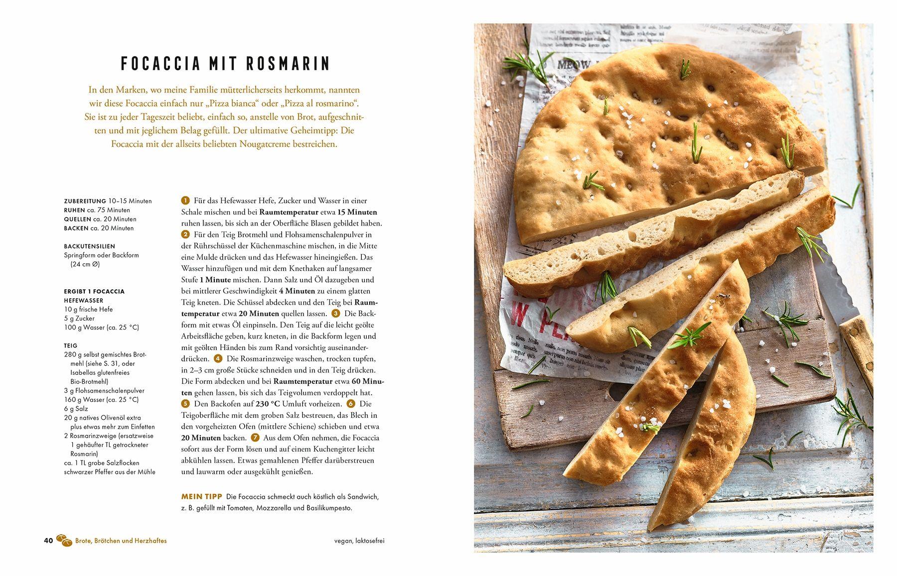 Beispielinhalt (Bild) Glutenfrei backen mit Isabella