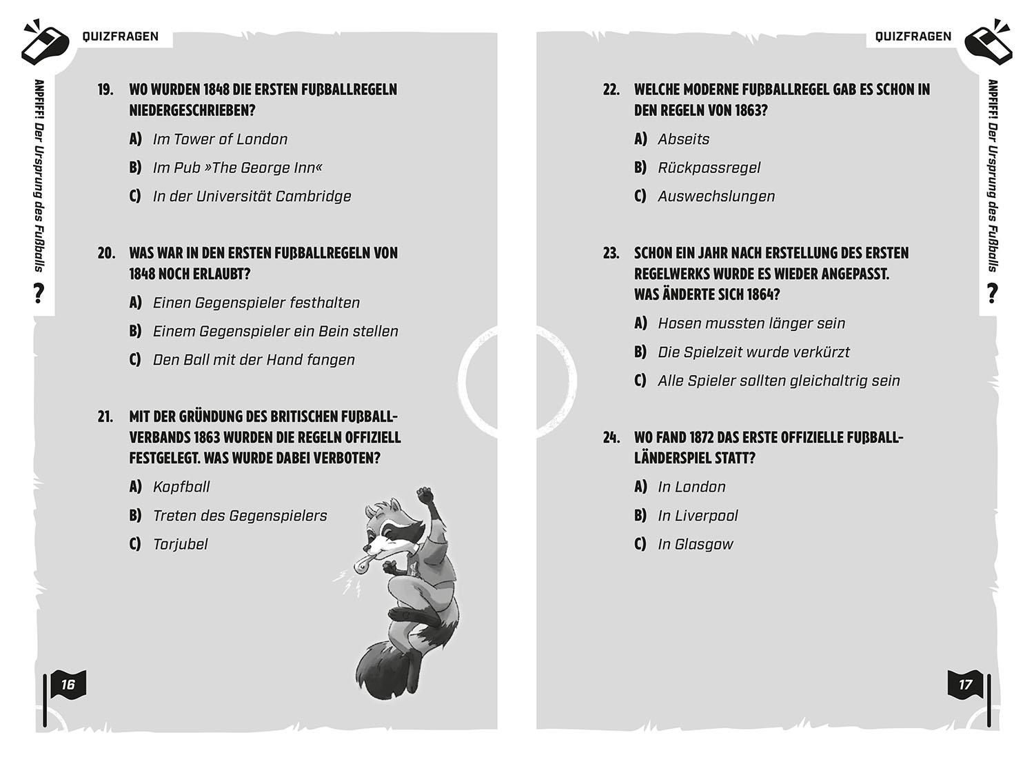 Beispielinhalt (Bild) kicker Kids Fußball Quiz