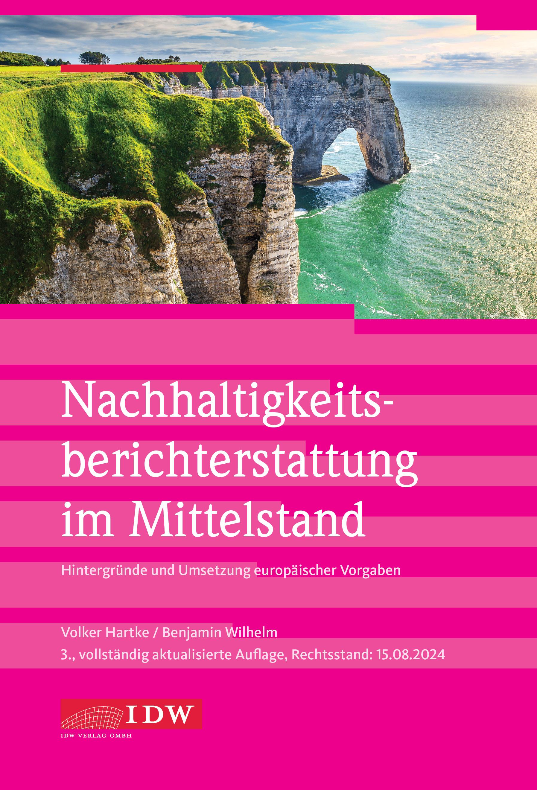 Vorderes Coverbild Nachhaltigkeitsberichterstattung im Mittelstand
