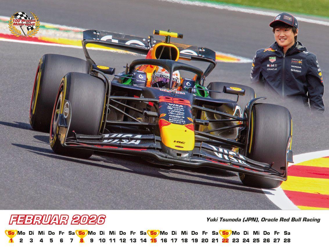 Beispielinhalt (Bild) Formel 1 World Championship Kalender 2026