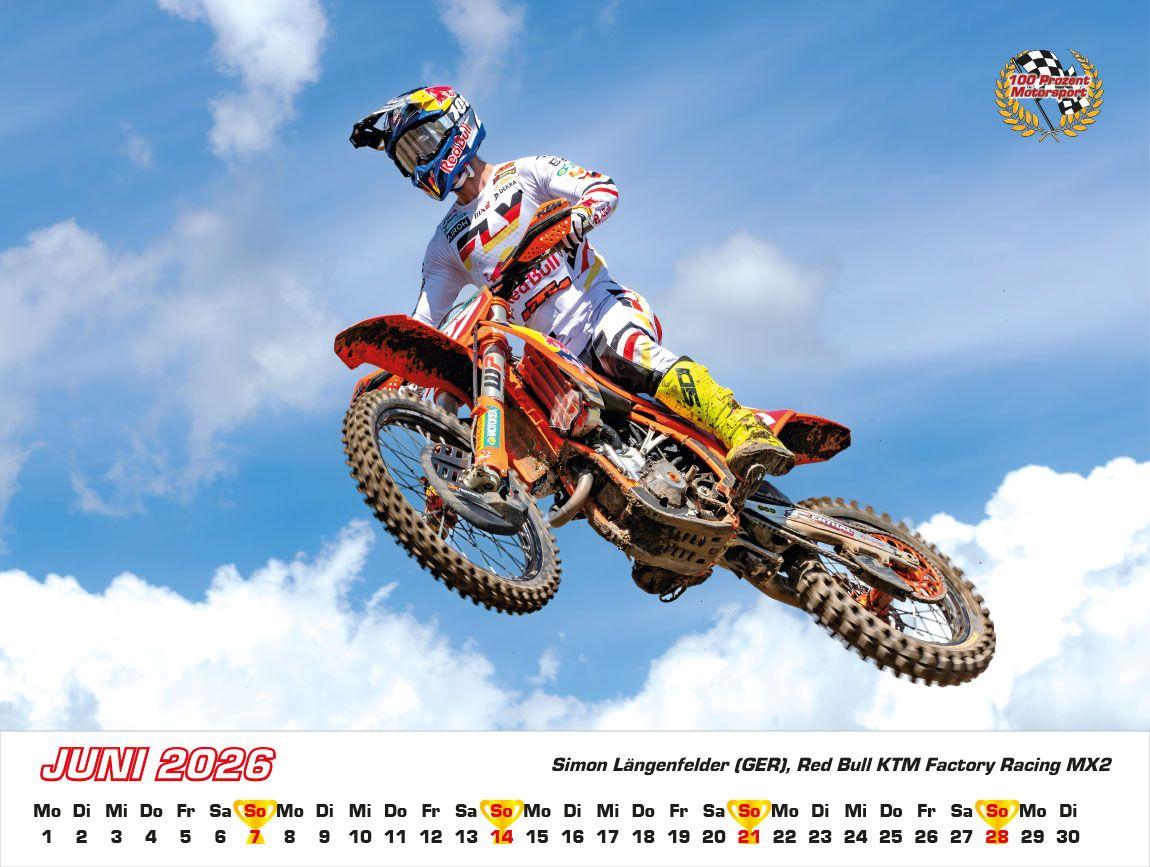Beispielinhalt (Bild) Motocross WM Kalender 2026
