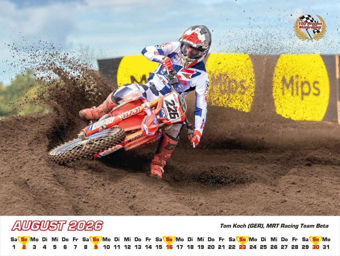 Beispielinhalt (Bild) Motocross WM Kalender 2026