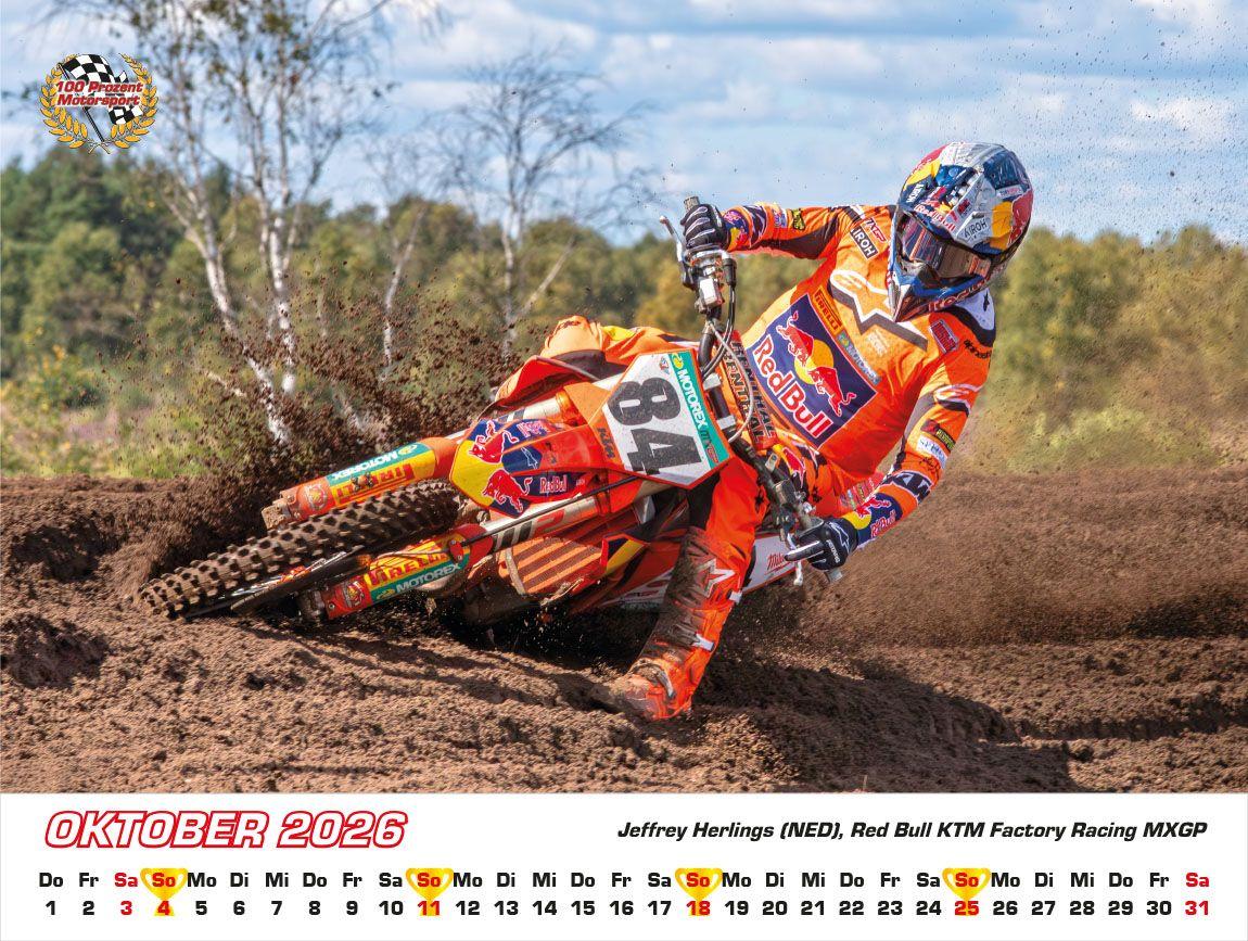 Beispielinhalt (Bild) Motocross WM Kalender 2026