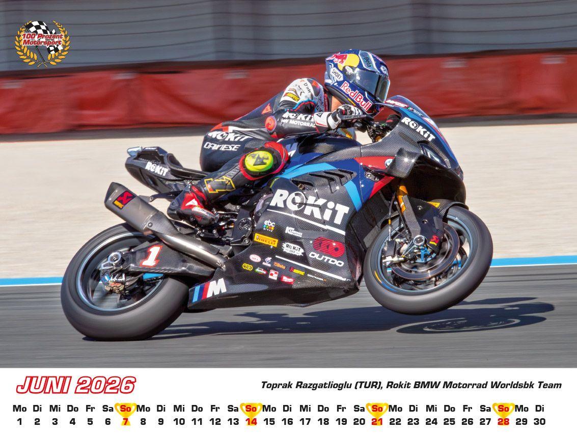 Beispielinhalt (Bild) Superbike WM Kalender 2026