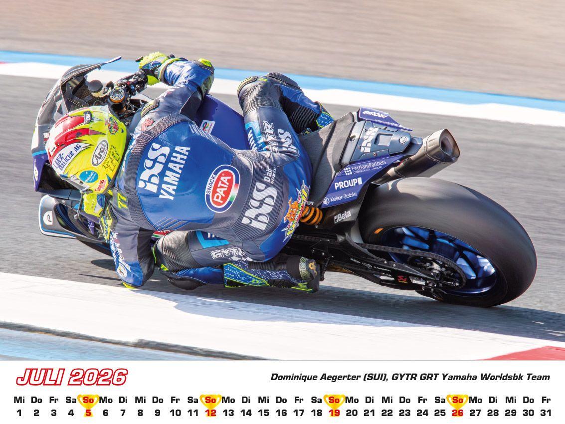 Beispielinhalt (Bild) Superbike WM Kalender 2026