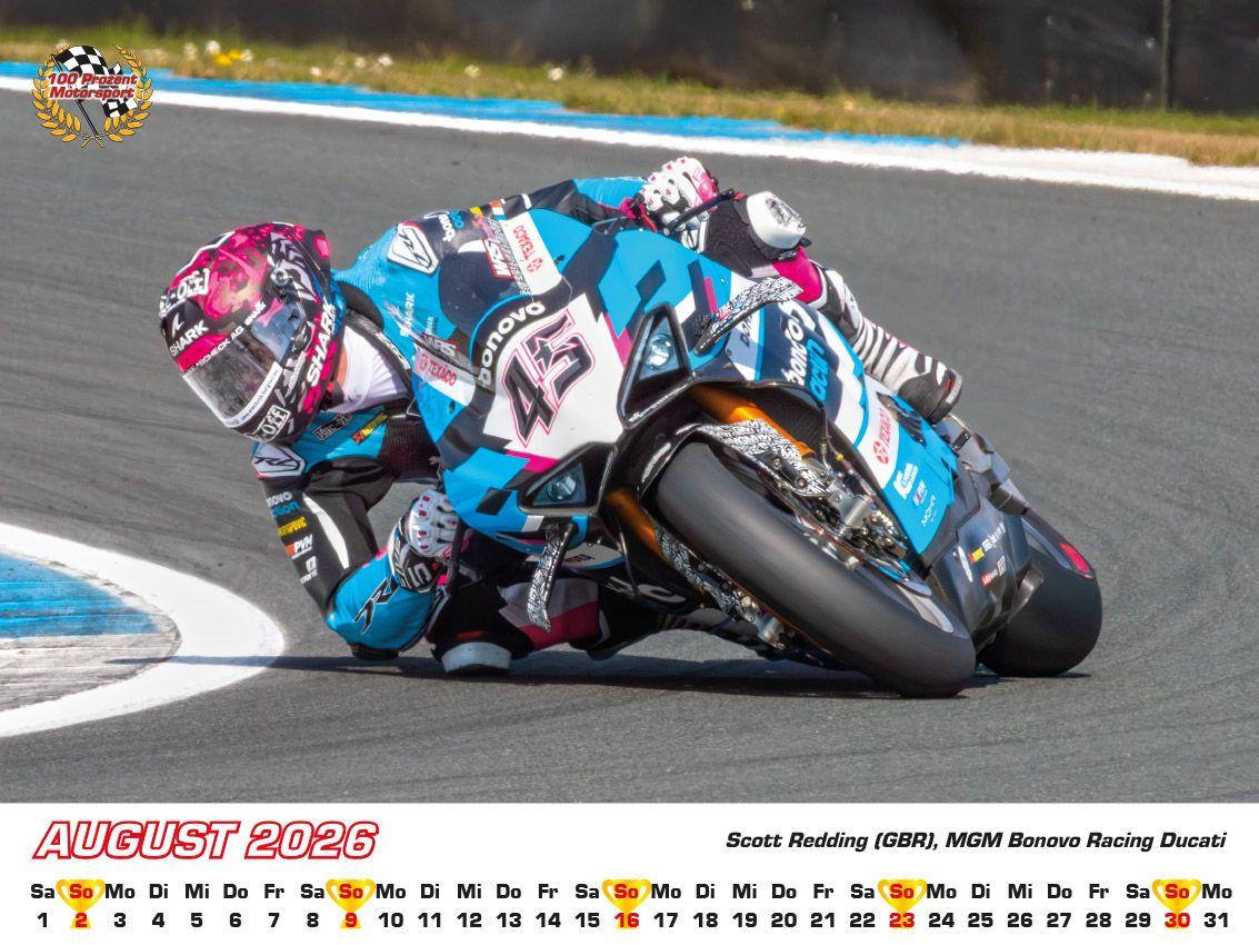 Beispielinhalt (Bild) Superbike WM Kalender 2026