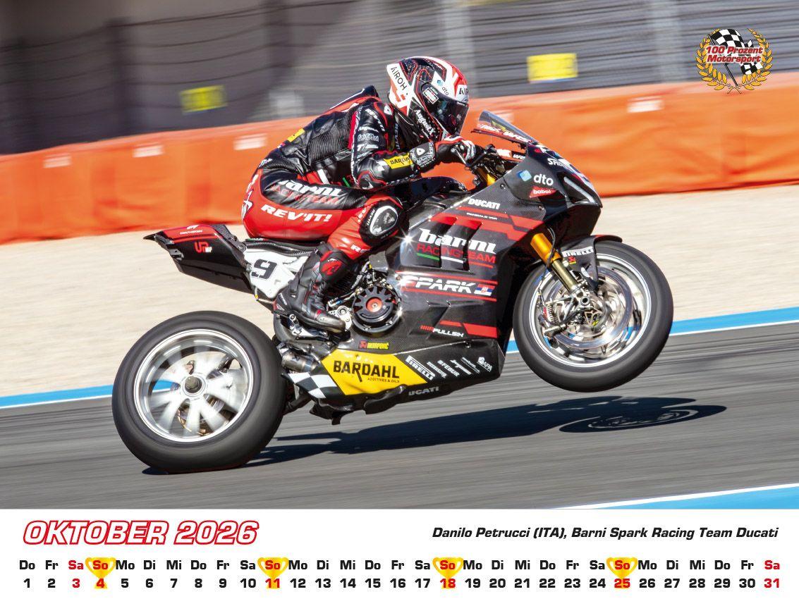 Beispielinhalt (Bild) Superbike WM Kalender 2026