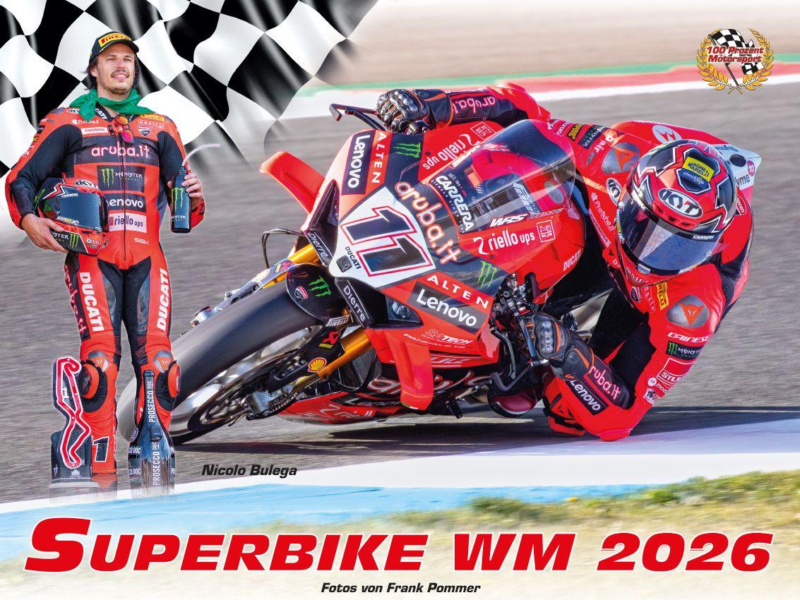 Vorderes Coverbild Superbike WM Kalender 2026