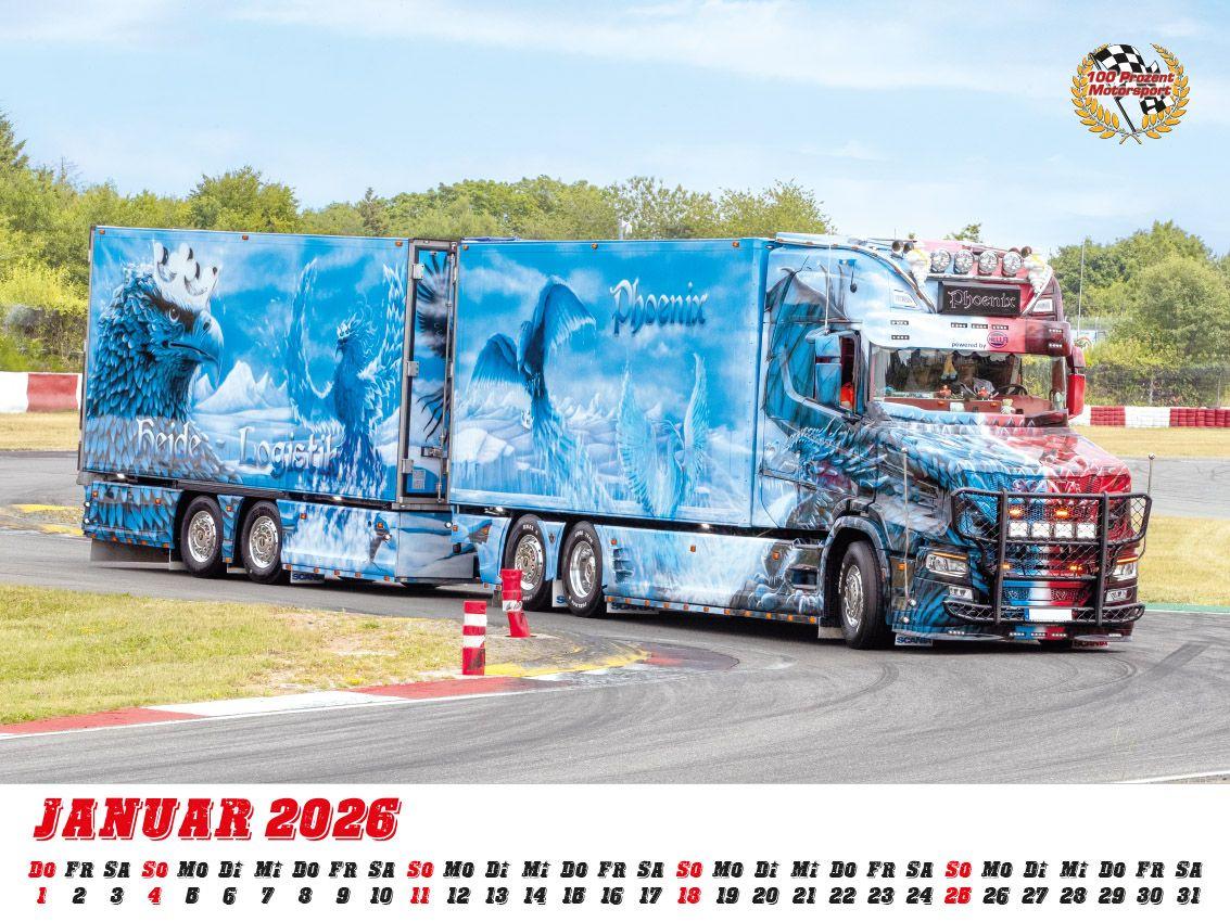 Beispielinhalt (Bild) Showtrucks Kalender 2026