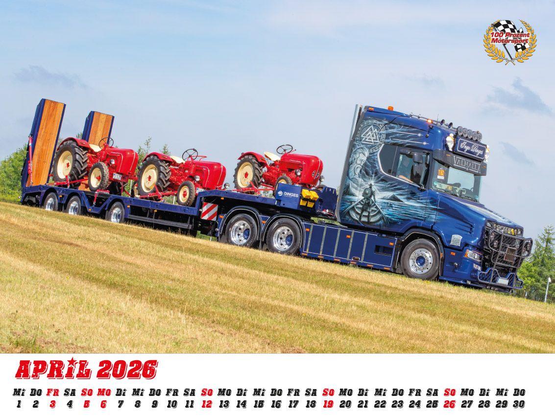 Beispielinhalt (Bild) Showtrucks Kalender 2026