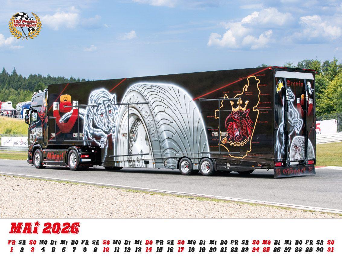 Beispielinhalt (Bild) Showtrucks Kalender 2026