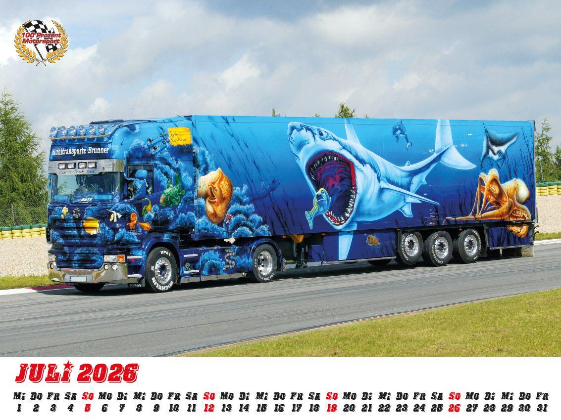 Beispielinhalt (Bild) Showtrucks Kalender 2026