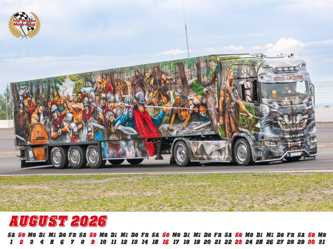 Beispielinhalt (Bild) Showtrucks Kalender 2026