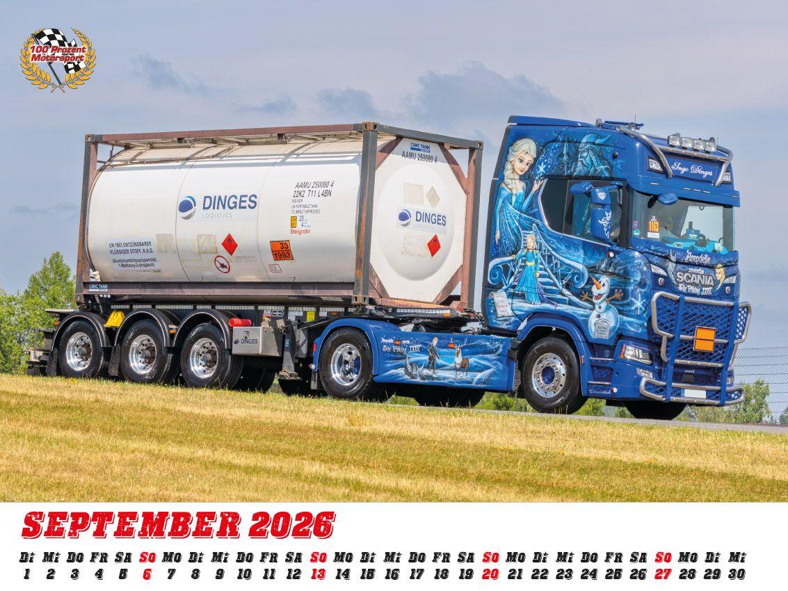 Beispielinhalt (Bild) Showtrucks Kalender 2026