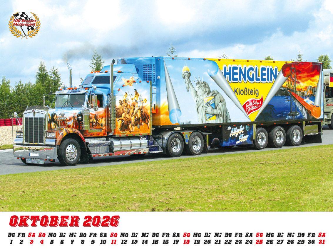 Beispielinhalt (Bild) Showtrucks Kalender 2026