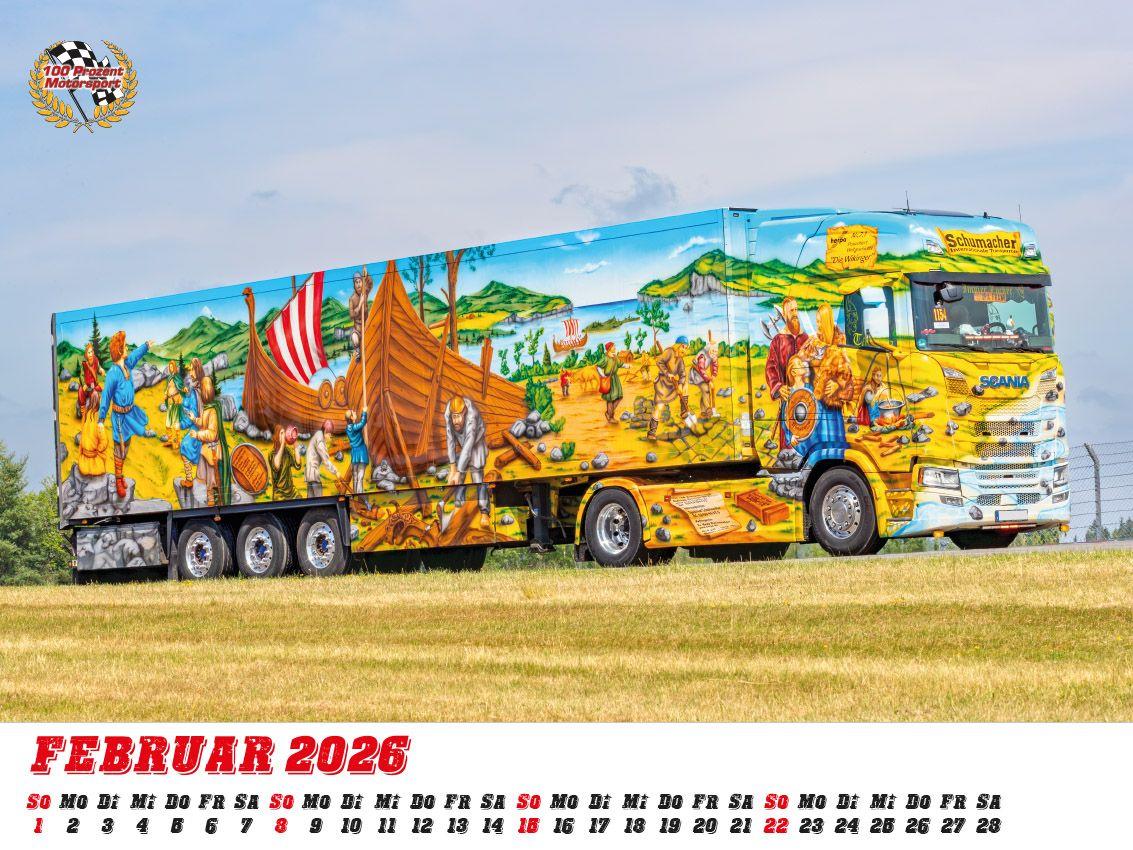 Beispielinhalt (Bild) Showtrucks Kalender 2026