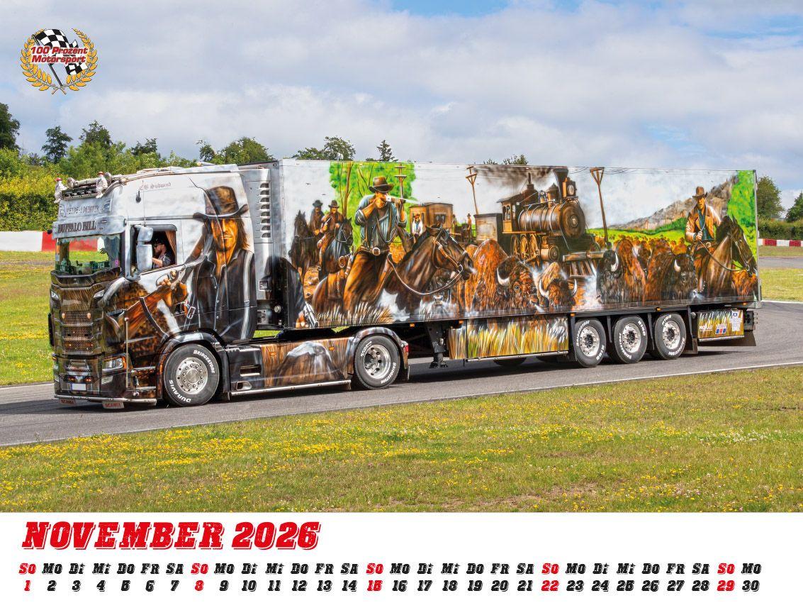 Beispielinhalt (Bild) Showtrucks Kalender 2026