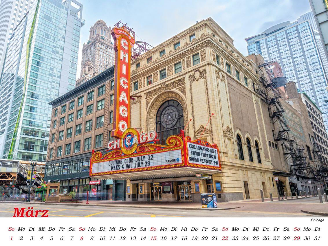 Beispielinhalt (Bild) American Cities - Metropolen der USA Kalender 2026