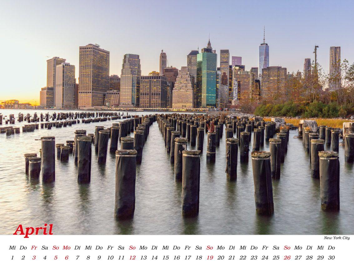 Beispielinhalt (Bild) American Cities - Metropolen der USA Kalender 2026