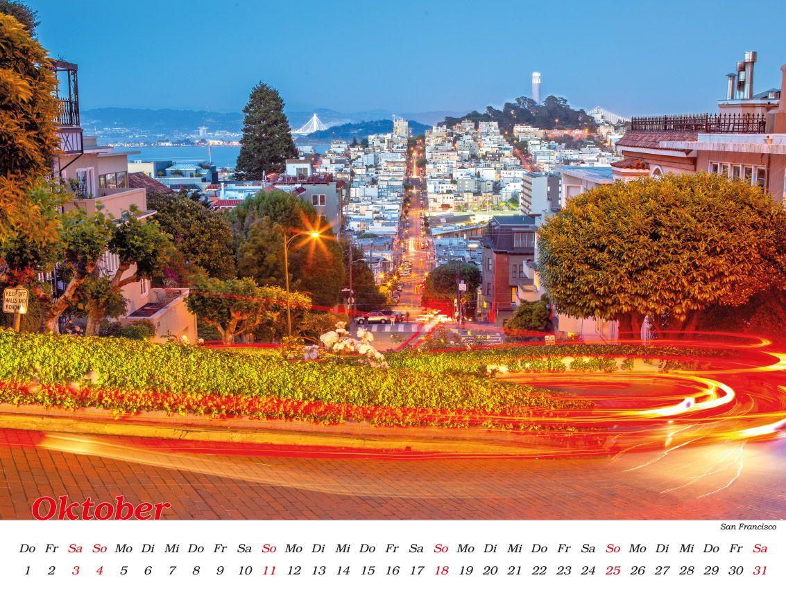 Beispielinhalt (Bild) American Cities - Metropolen der USA Kalender 2026