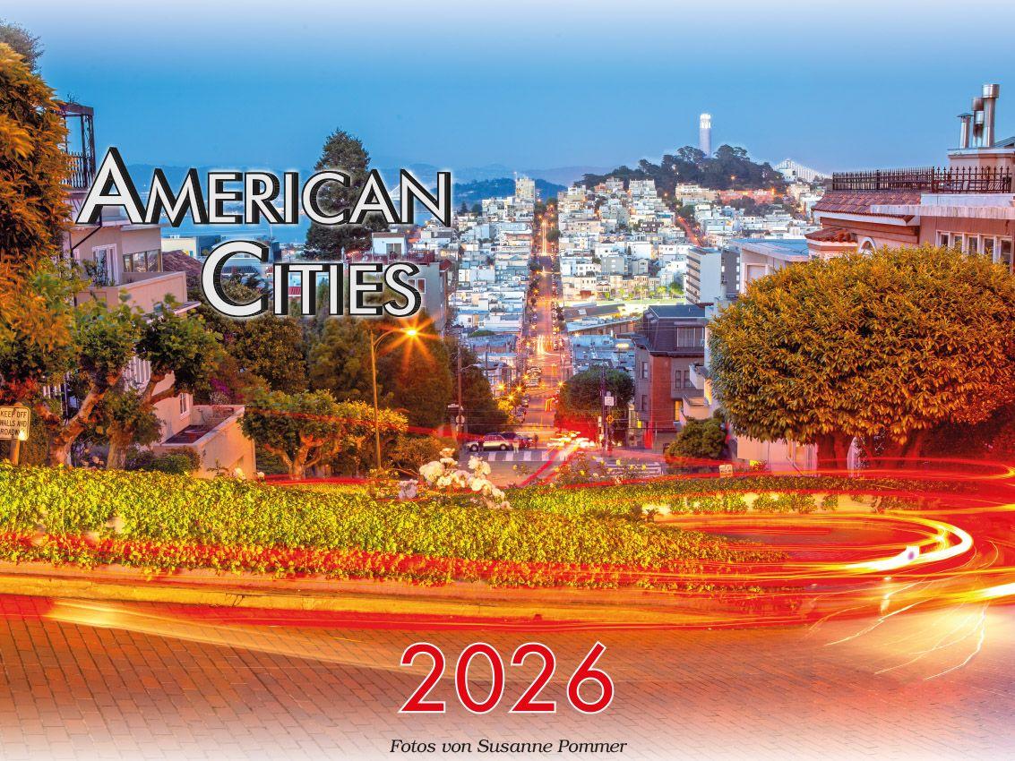 Vorderes Coverbild American Cities - Metropolen der USA Kalender 2026