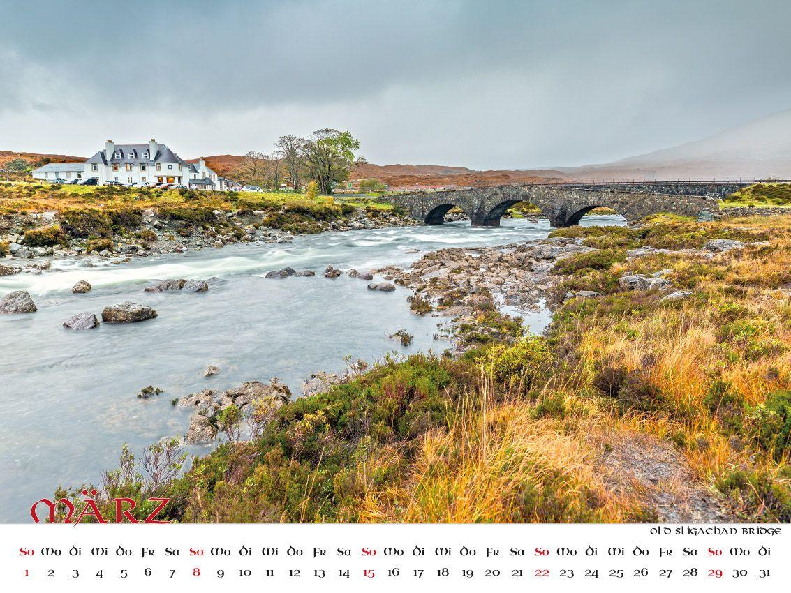 Beispielinhalt (Bild) Faszination Schottland Kalender 2026