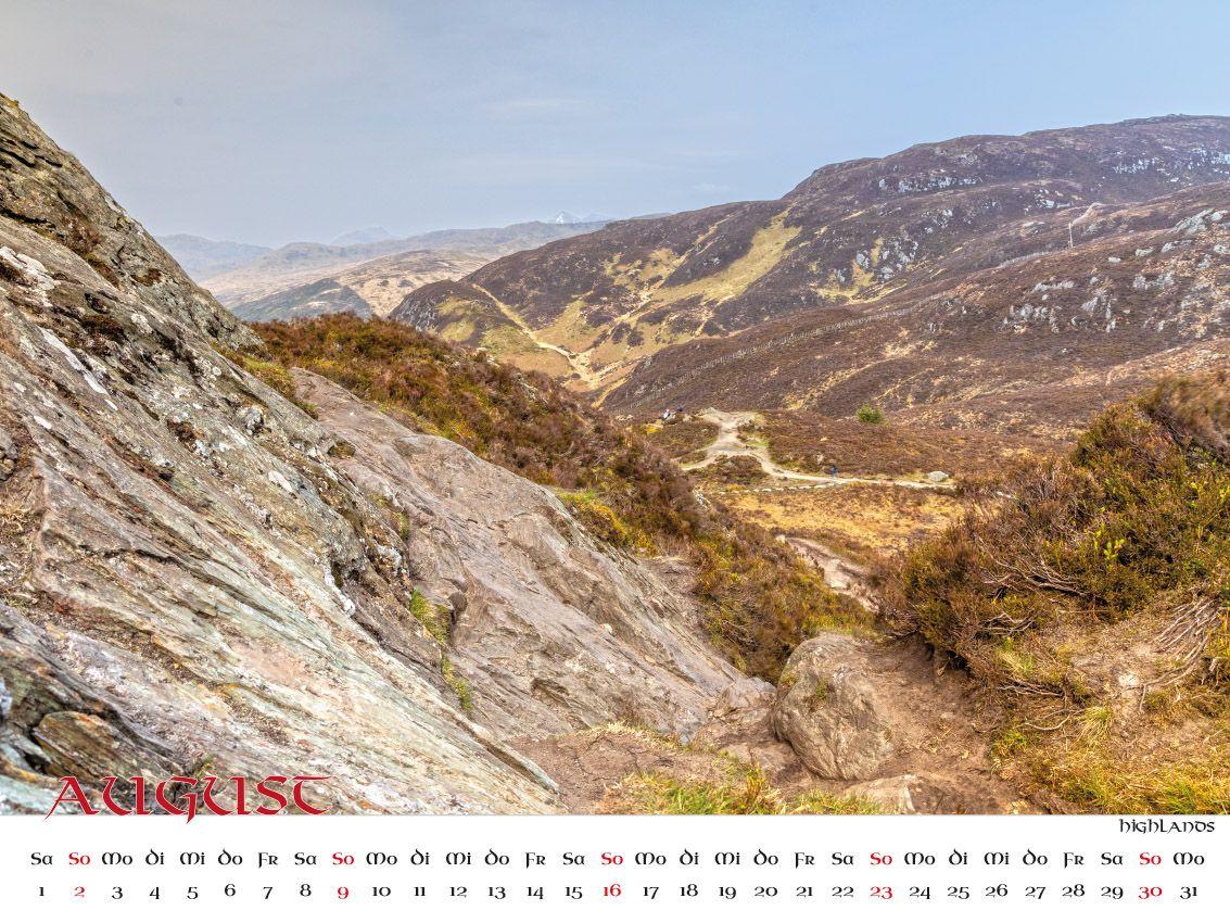 Beispielinhalt (Bild) Faszination Schottland Kalender 2026