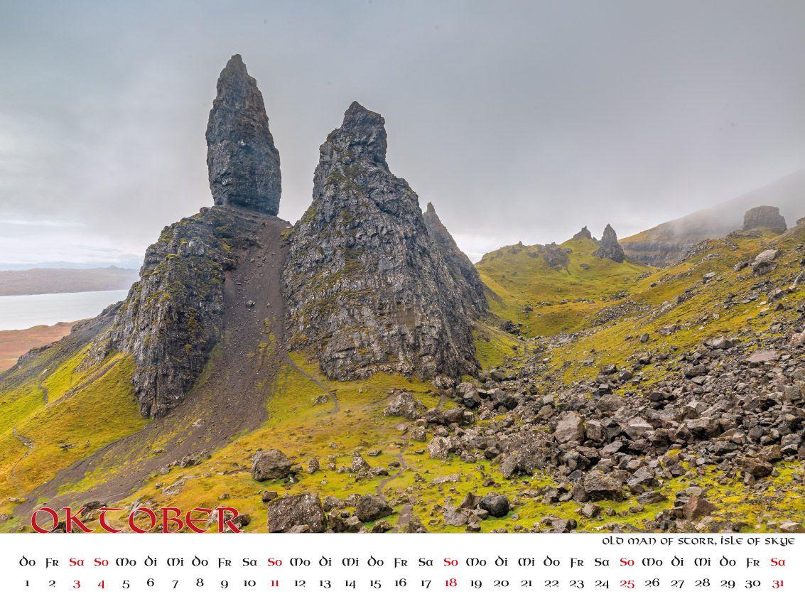 Beispielinhalt (Bild) Faszination Schottland Kalender 2026