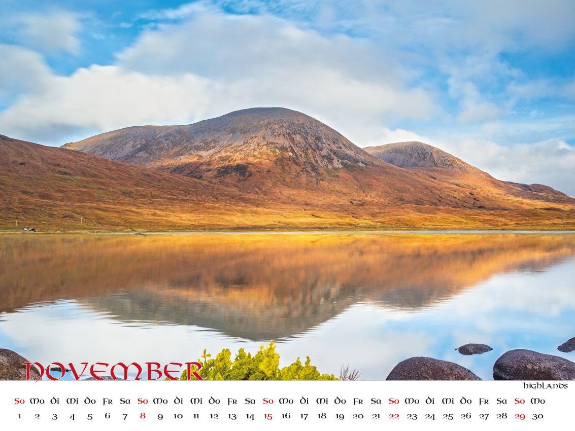 Beispielinhalt (Bild) Faszination Schottland Kalender 2026