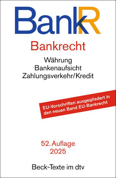 Vorderes Coverbild Bankrecht. BankR