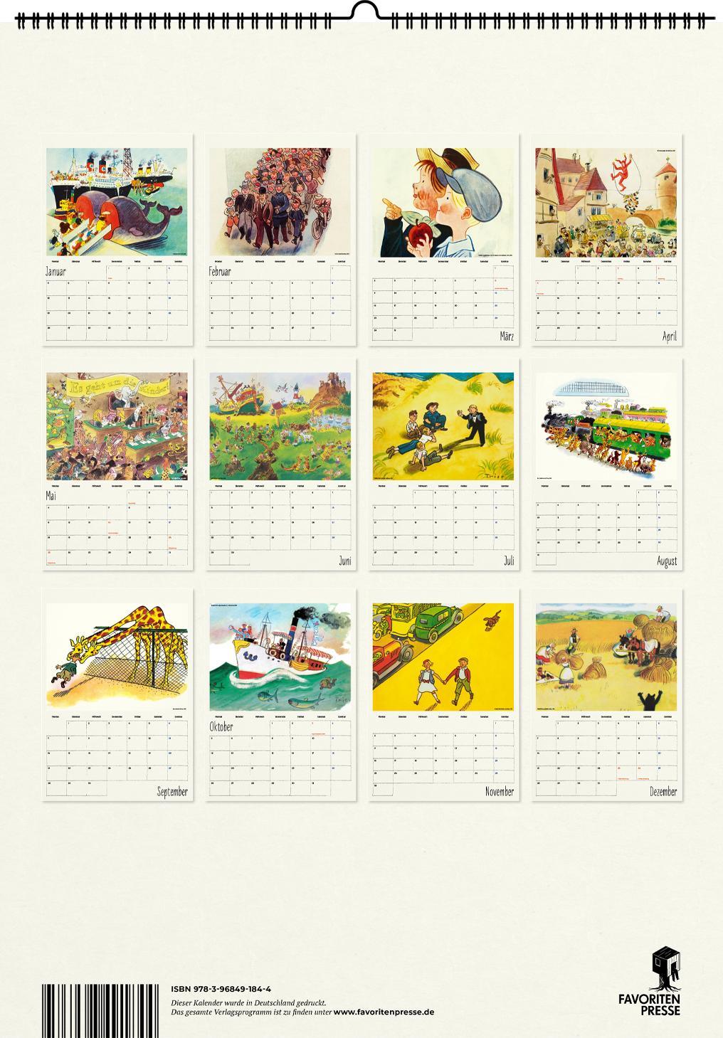 Rückseitencover Der große Walter-Trier-Kalender 2026
