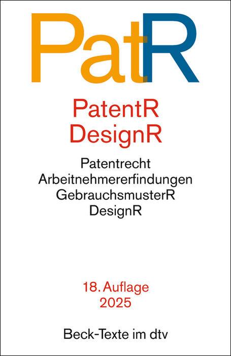 Vorderes Coverbild Patent- und Designrecht